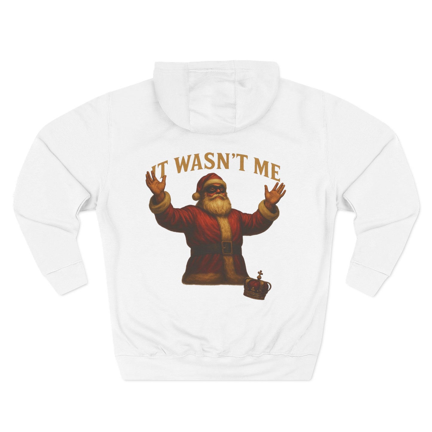 It Wasn't Me Santa Hoodie Printify