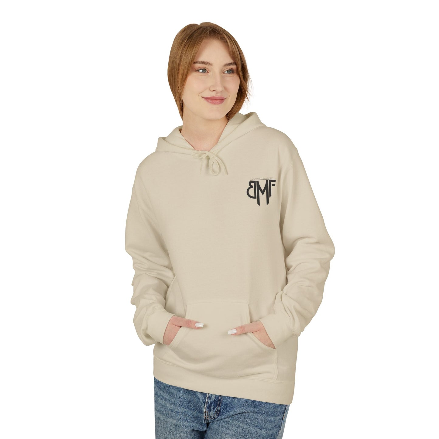 Hoodie BMF - Nintch Atchi Nintch | Streetwear engagé & Minimaliste Printify
