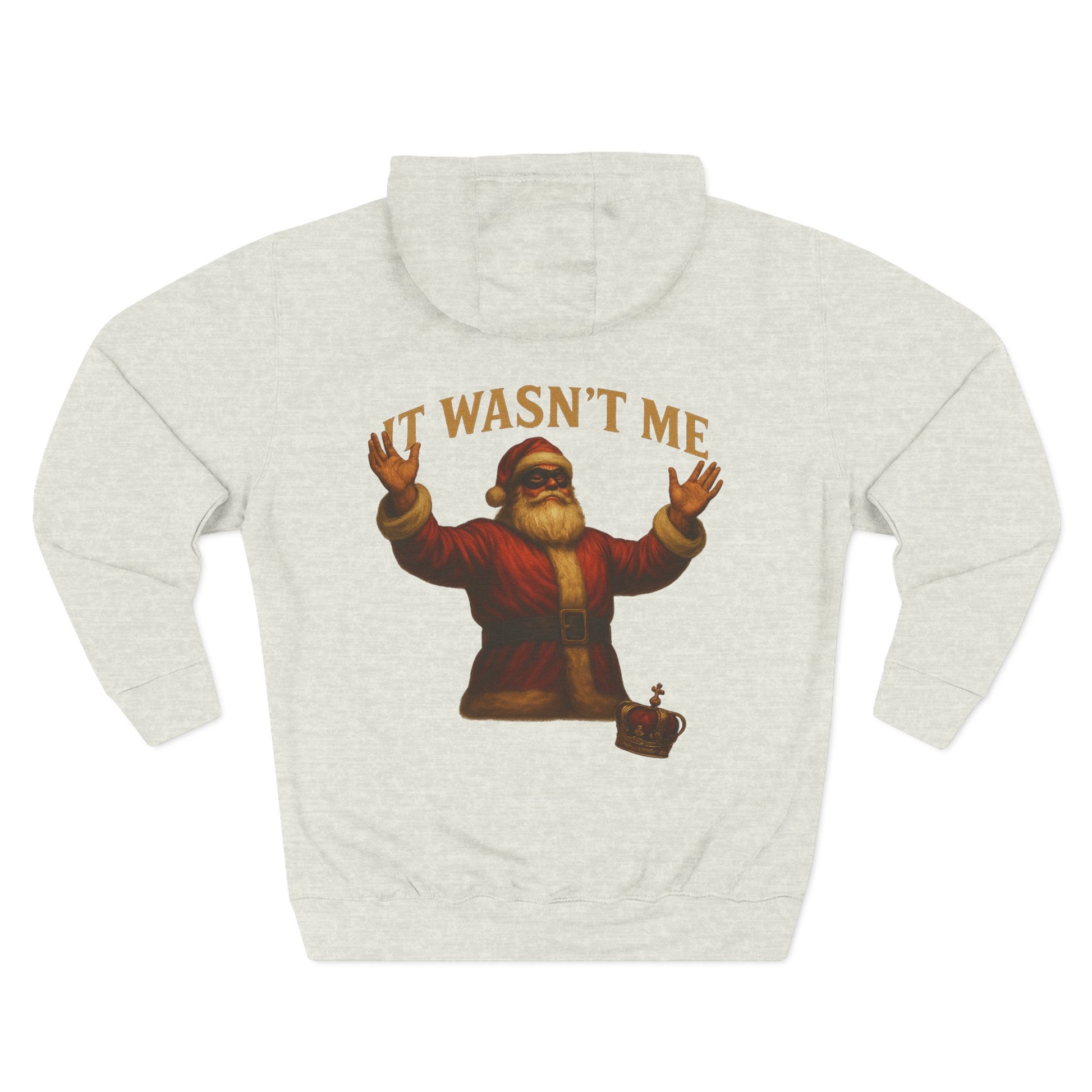 It Wasn't Me Santa Hoodie Printify