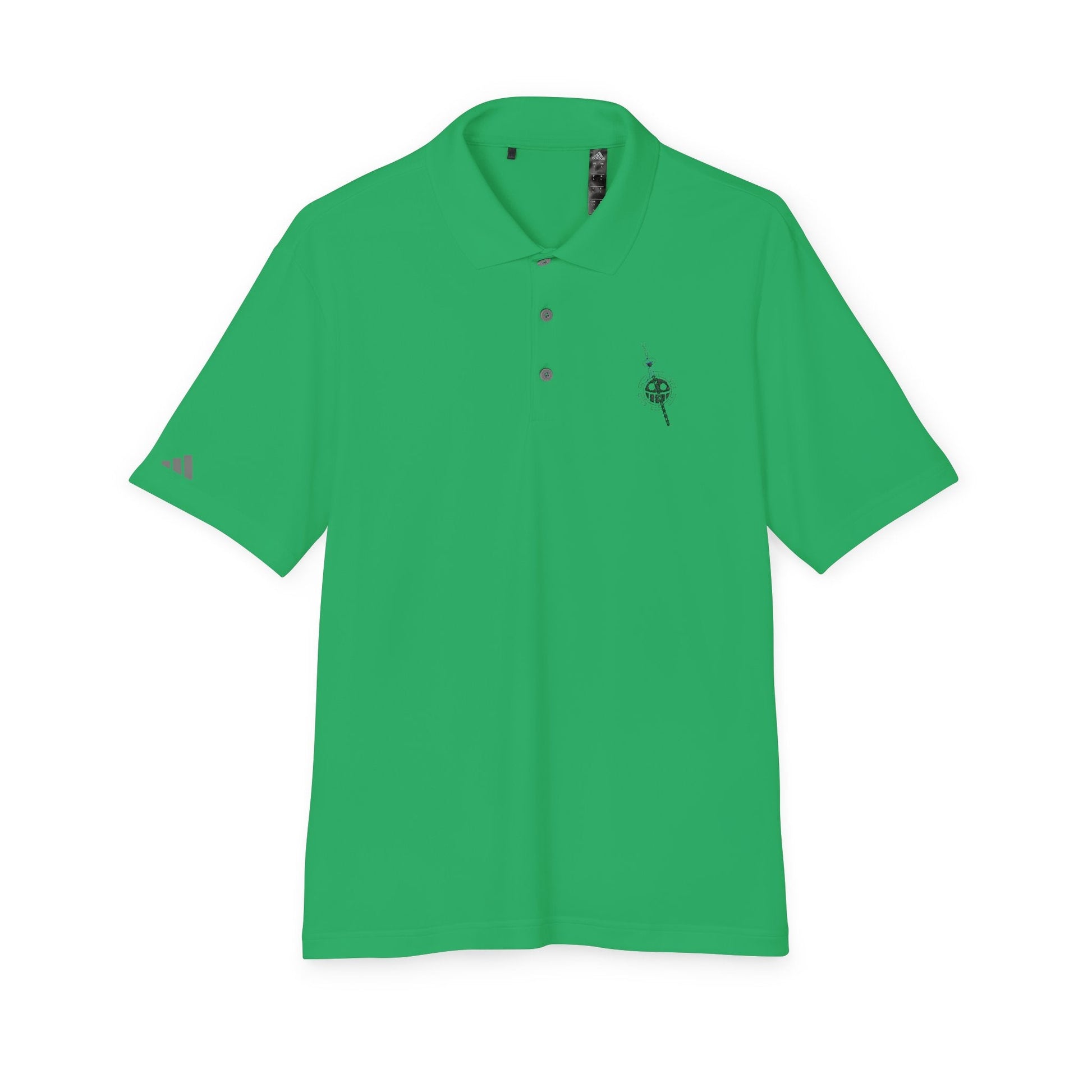 Polo Adidas® Brodé - Emblème Heart Pirate Trafalgar Law, Streetwear Minimaliste Manga, Cadeau Unisexe One Piece Printify